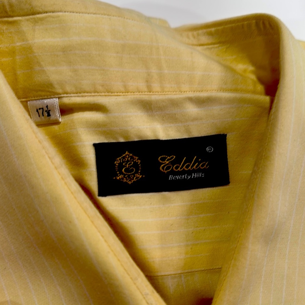 Eddia Beverly Hills Yellow Striped Shirt